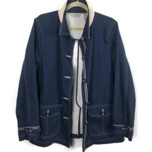 L.L. Bean blue cotton Barn Jacket
